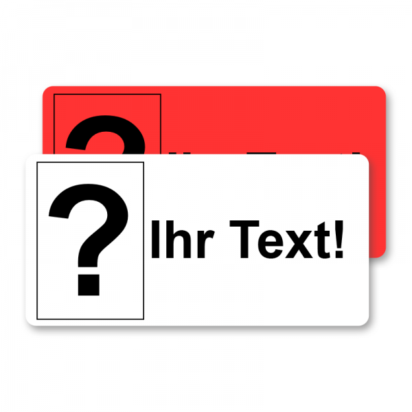 Individuelle Versandetiketten - Ihr Text - Papier permanent haftend - 100 x 50 mm - 1 Rolle á 250 Versandetiketten