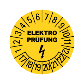Prüfplaketten - Elektro - Elektro Prüfung - 1 Pack á 1000...