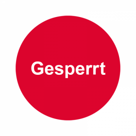 QS-Etiketten - Gesperrt - 30 x 30 mm - rund