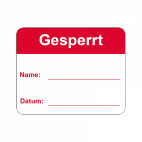 QS-Etiketten - Gesperrt - 45 x 36 mm - Papier - leicht...