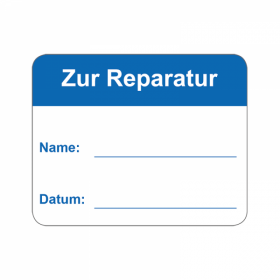 QS-Etiketten - Zur Reparatur - 45 x 36 mm - Folie -...